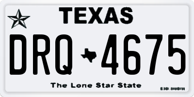 TX license plate DRQ4675