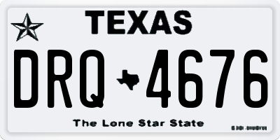 TX license plate DRQ4676