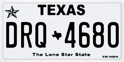 TX license plate DRQ4680