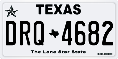 TX license plate DRQ4682