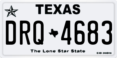 TX license plate DRQ4683