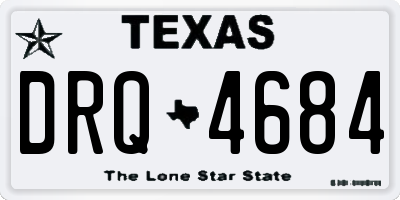TX license plate DRQ4684
