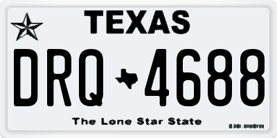 TX license plate DRQ4688