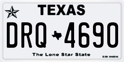 TX license plate DRQ4690