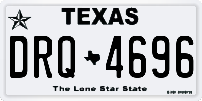 TX license plate DRQ4696