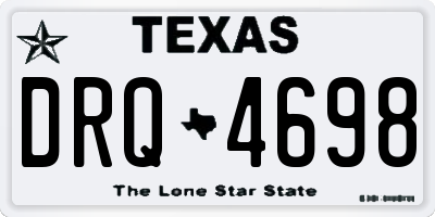 TX license plate DRQ4698