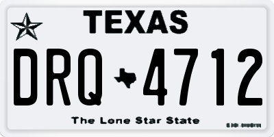 TX license plate DRQ4712