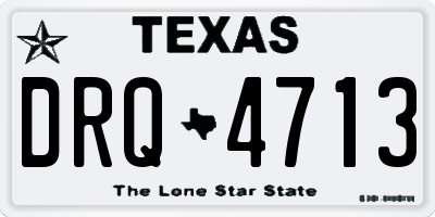 TX license plate DRQ4713