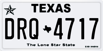 TX license plate DRQ4717
