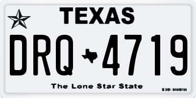 TX license plate DRQ4719