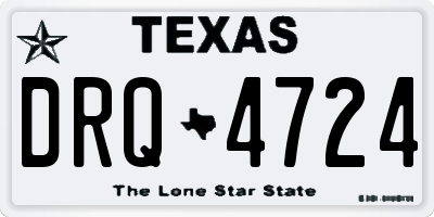TX license plate DRQ4724