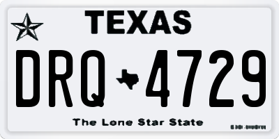 TX license plate DRQ4729