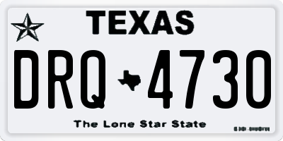 TX license plate DRQ4730