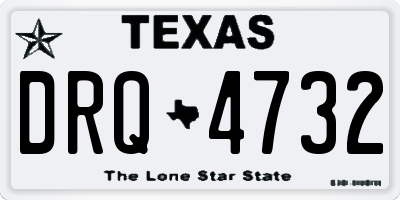 TX license plate DRQ4732