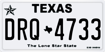 TX license plate DRQ4733