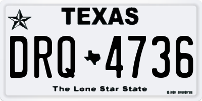 TX license plate DRQ4736