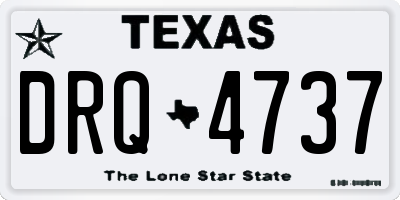 TX license plate DRQ4737
