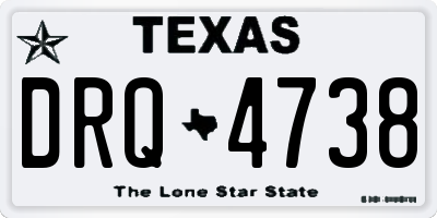 TX license plate DRQ4738