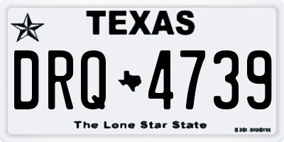 TX license plate DRQ4739