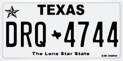 TX license plate DRQ4744