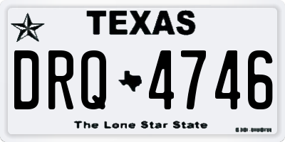 TX license plate DRQ4746