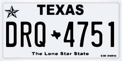 TX license plate DRQ4751