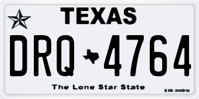 TX license plate DRQ4764