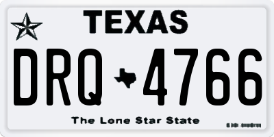 TX license plate DRQ4766