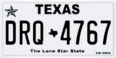 TX license plate DRQ4767