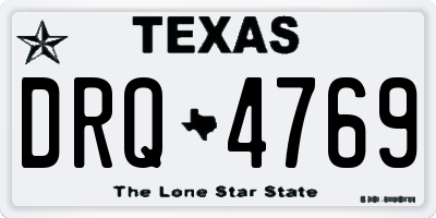 TX license plate DRQ4769
