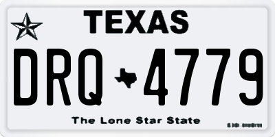 TX license plate DRQ4779