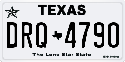 TX license plate DRQ4790