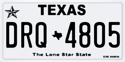 TX license plate DRQ4805