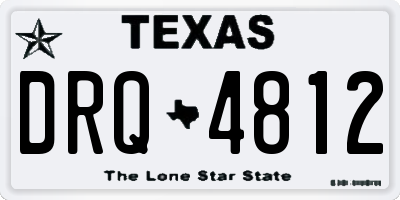 TX license plate DRQ4812