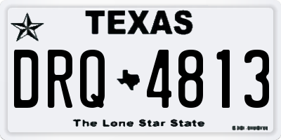 TX license plate DRQ4813