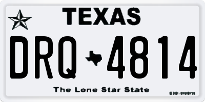 TX license plate DRQ4814
