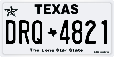 TX license plate DRQ4821