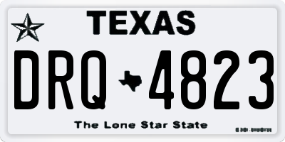 TX license plate DRQ4823