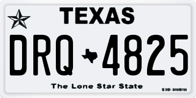 TX license plate DRQ4825