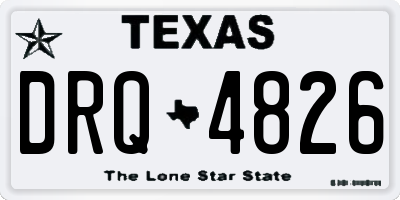 TX license plate DRQ4826