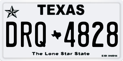 TX license plate DRQ4828
