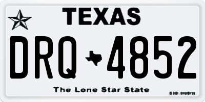 TX license plate DRQ4852