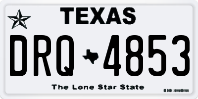 TX license plate DRQ4853