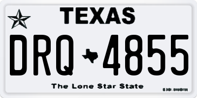 TX license plate DRQ4855