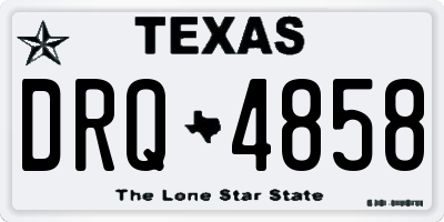 TX license plate DRQ4858