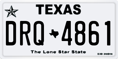 TX license plate DRQ4861