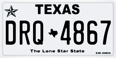 TX license plate DRQ4867