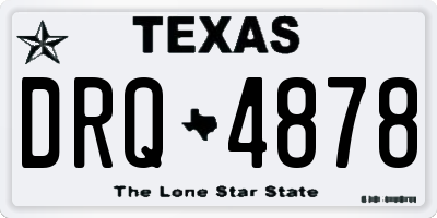 TX license plate DRQ4878