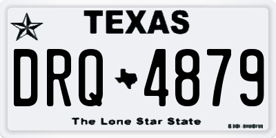 TX license plate DRQ4879