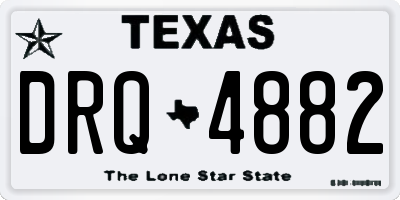 TX license plate DRQ4882